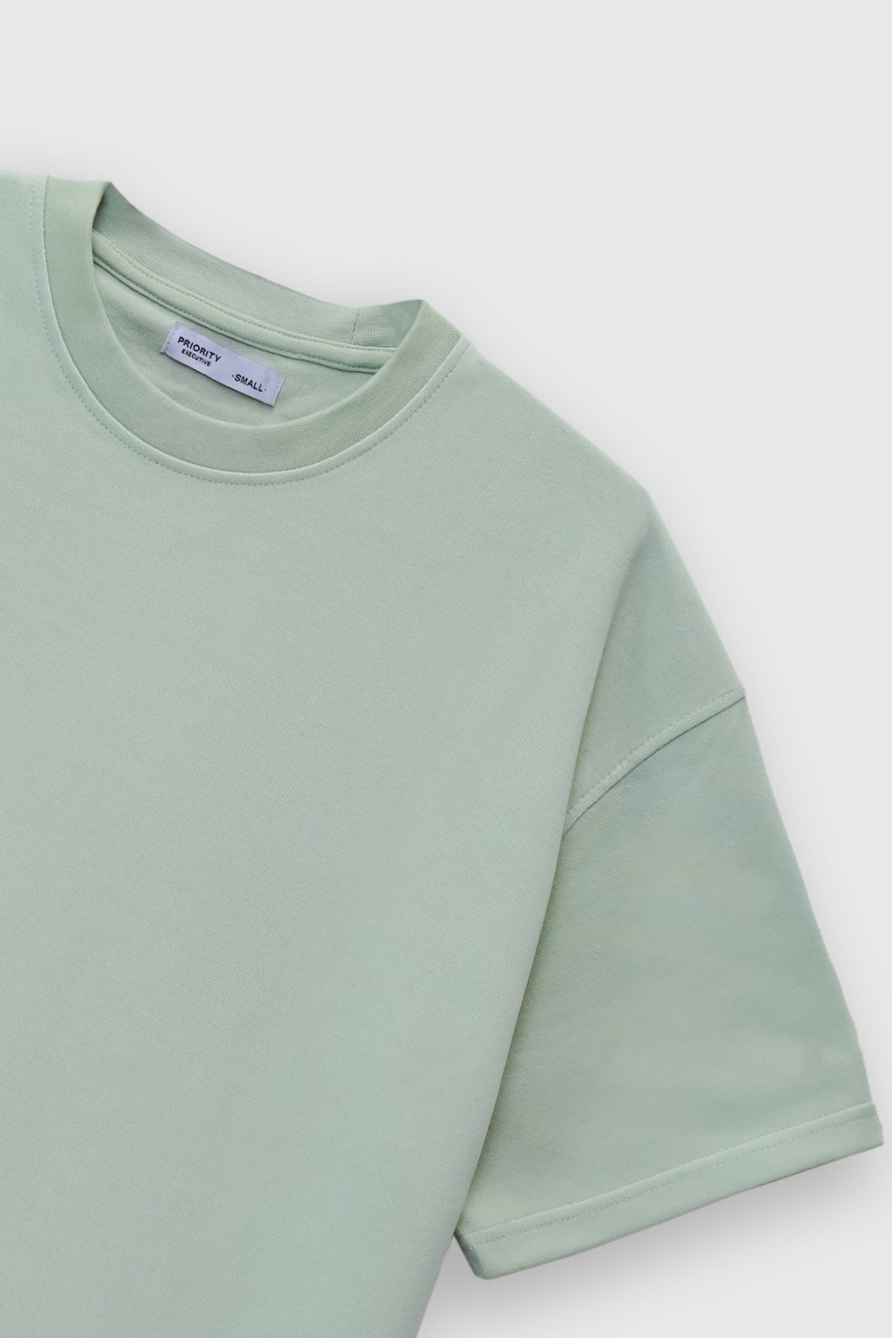 Celadon Green Over-Sized Crew-Neck Tee